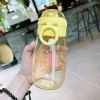 X152-XBD-2020 New Cartoon Cute Children's water Cup, kindergarten double-drinking cup with straw, student Super Specification image